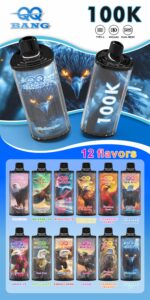 E-papieros Jednorazowy QQ BANG 100K (4 w 1) | Ekran LED – zdjęcie 12