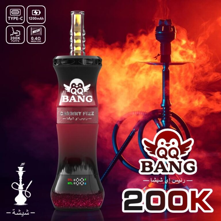 E-papieros QQ BANG E-Hookah 200K | Elektroniczna Szisza DTL/MTL | Ekran LED – zdjęcie 2
