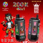 E-papieros Jednorazowy BANG BLAZE 200K (6 w 1) | Ekran LCD