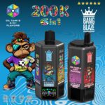 E-papieros Jednorazowy BANG BLAZE 200K (6 w 1) | Ekran LCD – zdjęcie 2