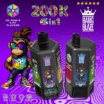 E-papieros Jednorazowy BANG BLAZE 200K (6 w 1) | Ekran LCD – zdjęcie 4