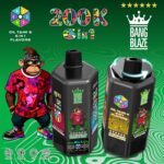 E-papieros Jednorazowy BANG BLAZE 200K (6 w 1) | Ekran LCD – zdjęcie 5