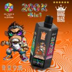 E-papieros Jednorazowy BANG BLAZE 200K (6 w 1) | Ekran LCD – zdjęcie 6