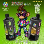 E-papieros Jednorazowy BANG BLAZE 200K (6 w 1) | Ekran LCD – zdjęcie 7
