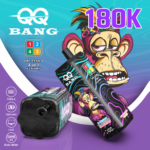 E-papieros Jednorazowy QQ BANG 180K (4 w 1) | Ekran LCD – zdjęcie 9
