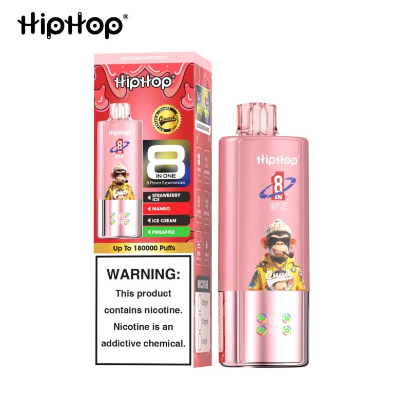 E-papieros HipHop 180K (8 w 1) – zdjęcie 2