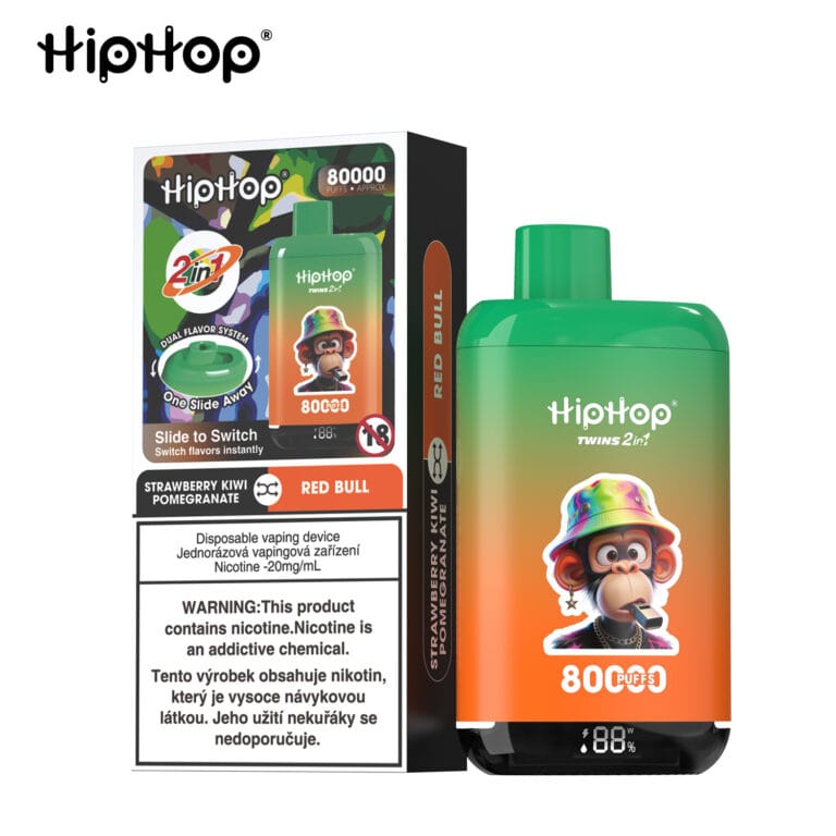 E-papieros HipHop TWINS 80K (2 w 1) – zdjęcie 2